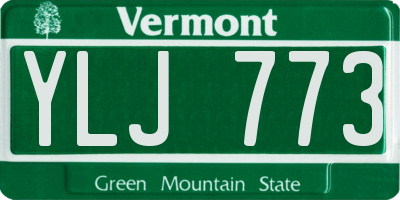 VT license plate YLJ773
