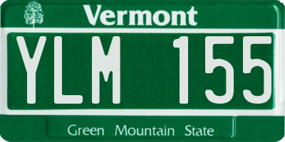 VT license plate YLM155