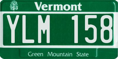 VT license plate YLM158