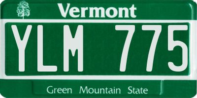 VT license plate YLM775