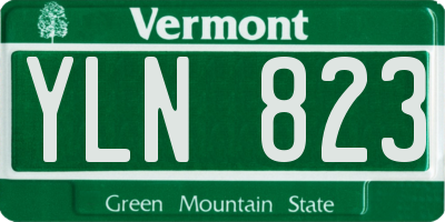 VT license plate YLN823