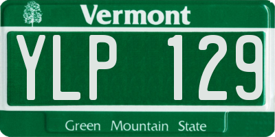VT license plate YLP129
