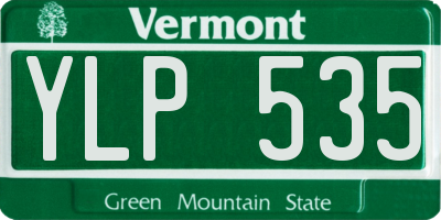 VT license plate YLP535