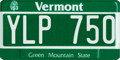 VT license plate YLP750