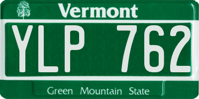 VT license plate YLP762