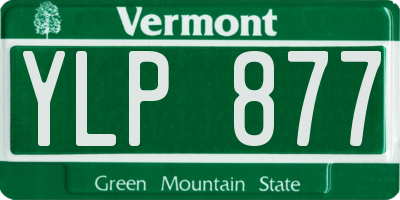 VT license plate YLP877