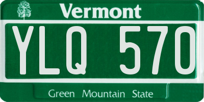 VT license plate YLQ570