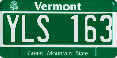 VT license plate YLS163