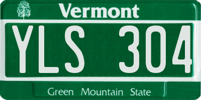 VT license plate YLS304