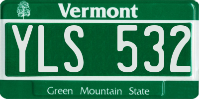 VT license plate YLS532