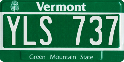 VT license plate YLS737