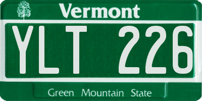 VT license plate YLT226