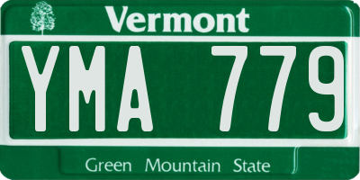 VT license plate YMA779