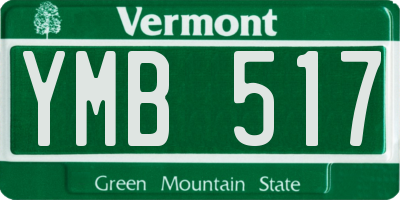 VT license plate YMB517