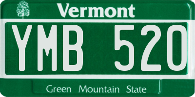 VT license plate YMB520