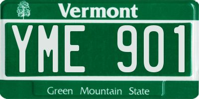 VT license plate YME901