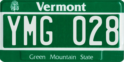 VT license plate YMG028