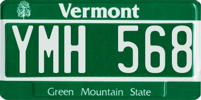 VT license plate YMH568