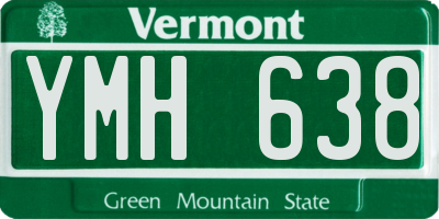VT license plate YMH638