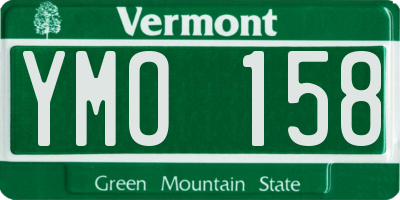 VT license plate YMO158