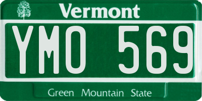 VT license plate YMO569