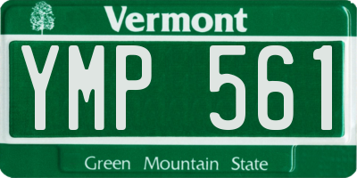 VT license plate YMP561