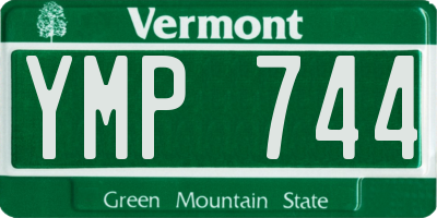 VT license plate YMP744