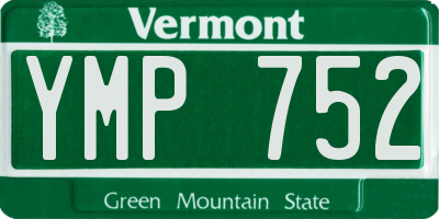 VT license plate YMP752