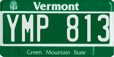 VT license plate YMP813