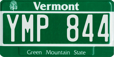 VT license plate YMP844