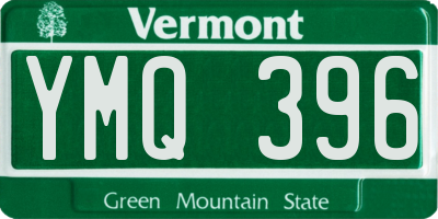 VT license plate YMQ396