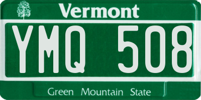 VT license plate YMQ508