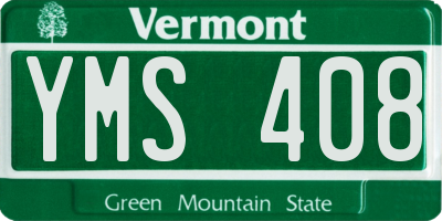 VT license plate YMS408