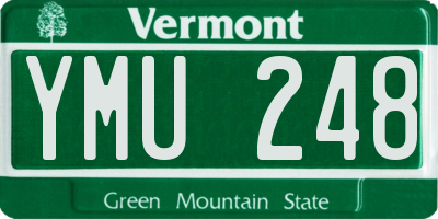 VT license plate YMU248