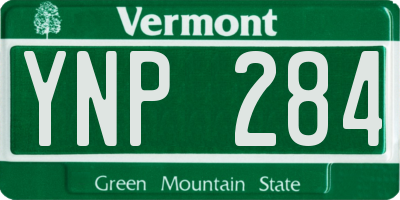 VT license plate YNP284