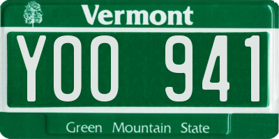 VT license plate YOO941