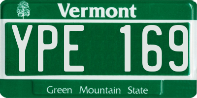 VT license plate YPE169