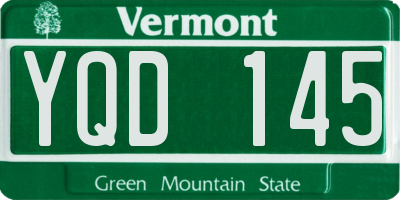 VT license plate YQD145
