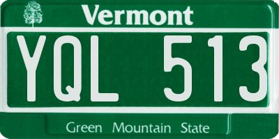 VT license plate YQL513