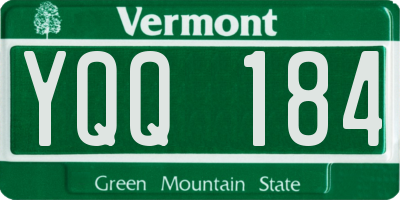VT license plate YQQ184