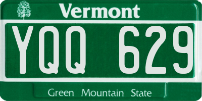 VT license plate YQQ629