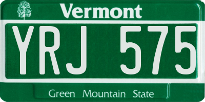 VT license plate YRJ575