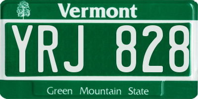 VT license plate YRJ828