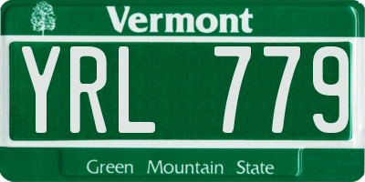 VT license plate YRL779