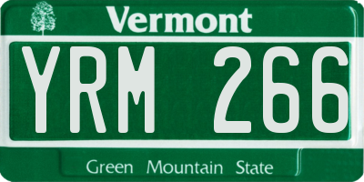 VT license plate YRM266
