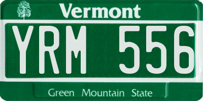 VT license plate YRM556