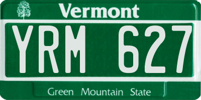 VT license plate YRM627