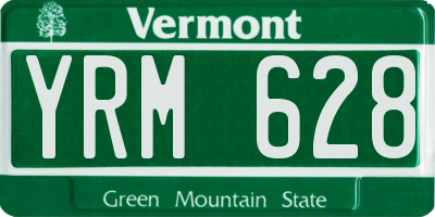 VT license plate YRM628