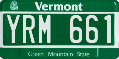 VT license plate YRM661