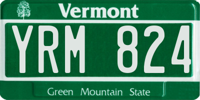 VT license plate YRM824